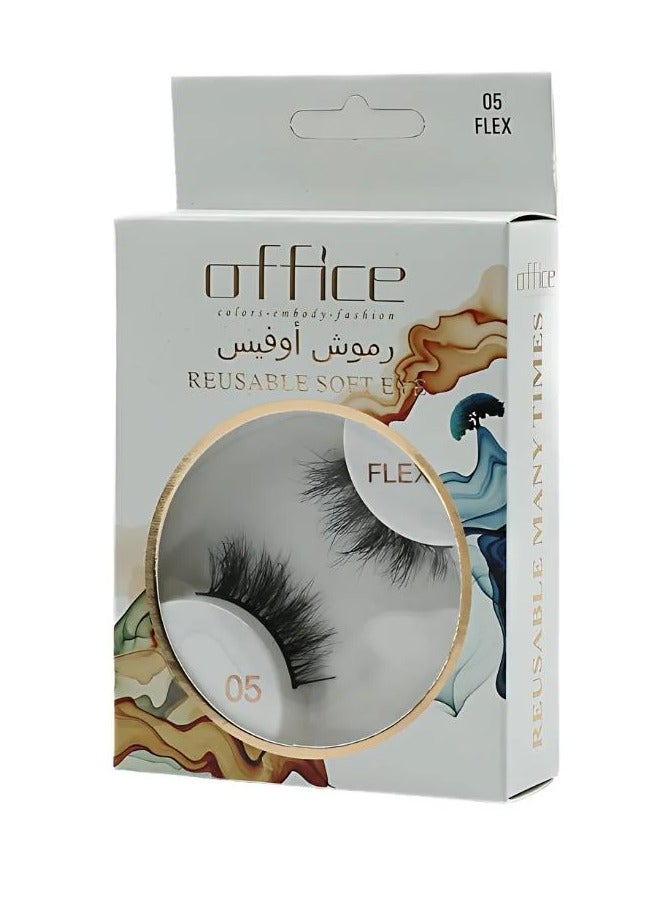 Office - Natural Hair Eyelashes FLEX-05 for a charming look - Image 1
