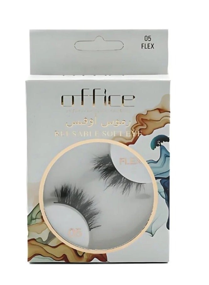 Office - Natural Hair Eyelashes FLEX-05 for a charming look - Image 2