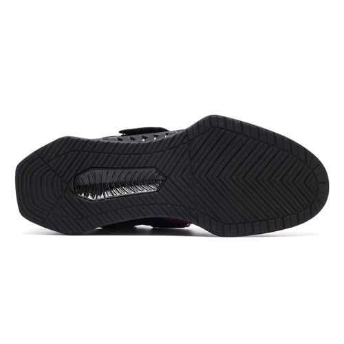 Osterland Weightlifting Shoes: High-Performance Footwear for Gym Powerlifting, Specifically Designed for Heavy Lifting, Deadlifting, Weight Training, Squat Shoes for Men Women Black/Red - Image 4