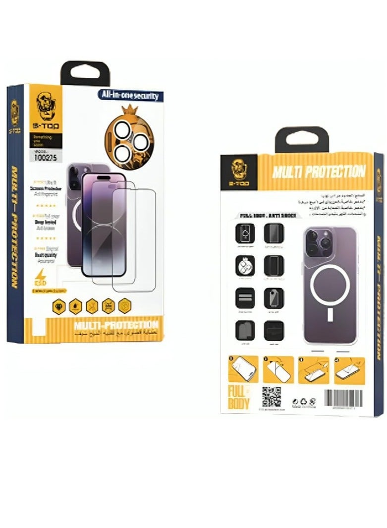 اس-توب حزمة الحماية المتكاملة 8 في 1 لهاتف آيفون 14 برو - Image 2