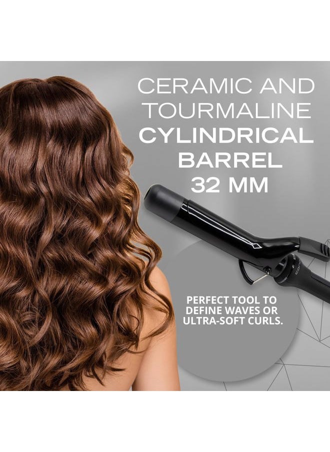 Corioliss CORIOLISS | The Curly | Hair Curler Machine for Women | Hair Crimper for Long and Short Hair | Ceramic Professional Conical Barrel with Temperature Control 32 MM  - Image 3