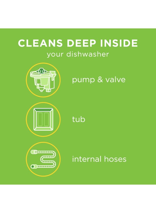 Affresh منظف غسالة الصحون أفريش، يساعد في إزالة الترسبات الكلسية والرواسب المسببة للرائحة، 6 أقراص - Image 3