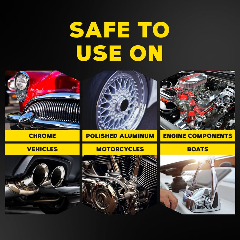 Meguiar's G211606 Metal Polish, Safe for All Uncoated Metals, Removes Stains and Swirls for a Quick and Easy Clean, Restores Shine, Pairs Well with Our Wheel Polisher Tool, 6 Oz - Image 3