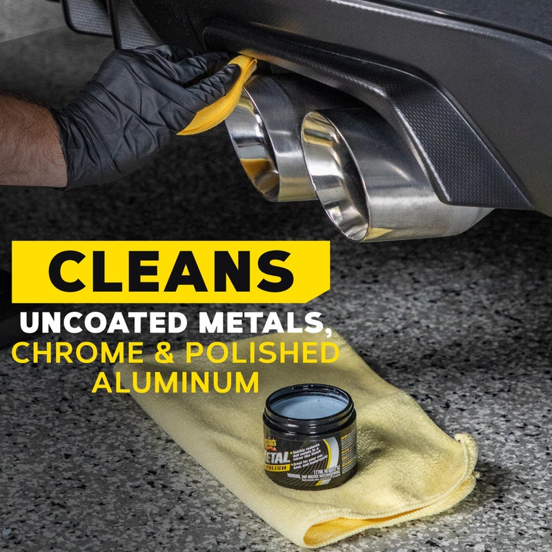 Meguiar's G211606 Metal Polish, Safe for All Uncoated Metals, Removes Stains and Swirls for a Quick and Easy Clean, Restores Shine, Pairs Well with Our Wheel Polisher Tool, 6 Oz - Image 5
