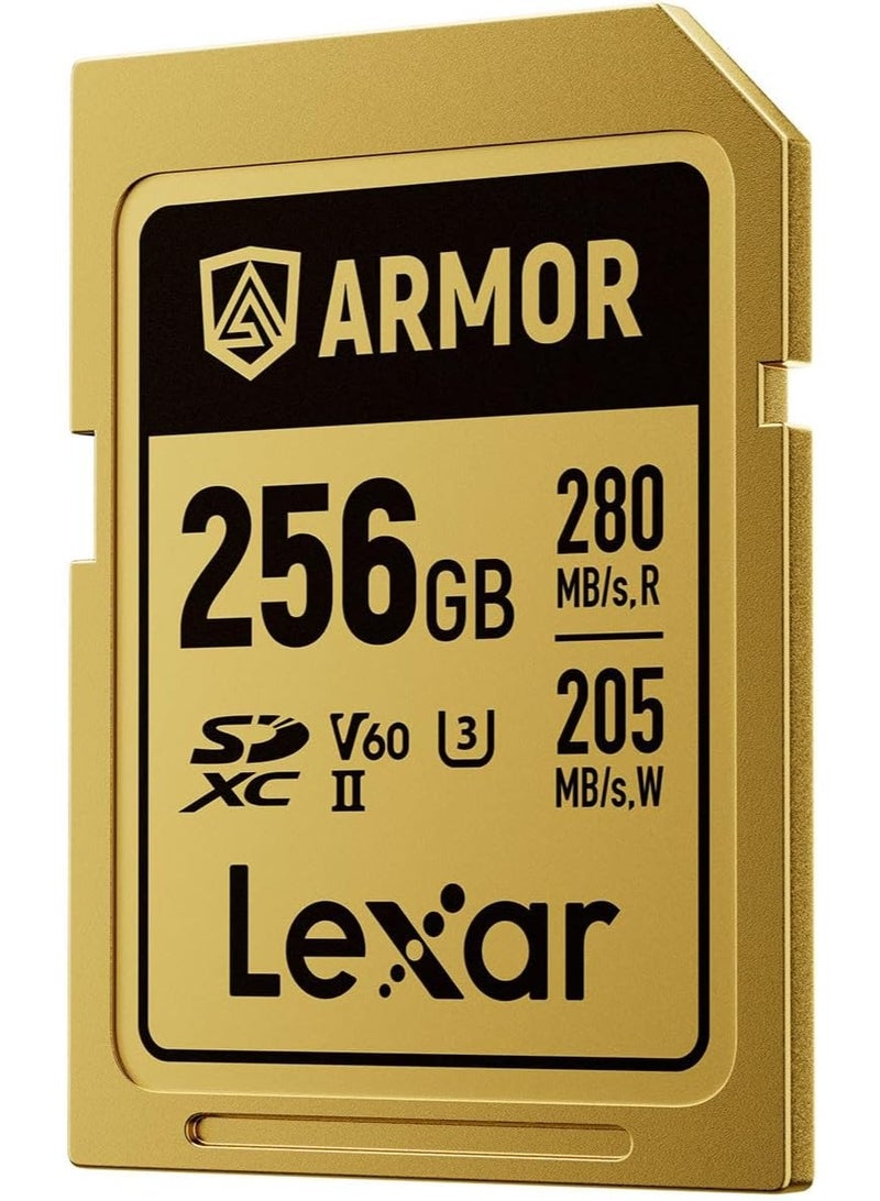 ليكسار ARMOR SD 256GB Gold Pro 280MB/s V60 256 GB - Image 3