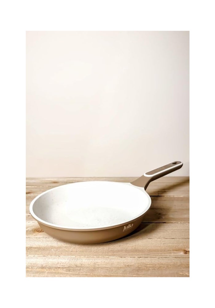 جوليا مِقلاة جوليا  إيليت بروف 28 سم - بُني - جرانيت بيج غير لاصق - يدعم الحث الحراري - Image 2