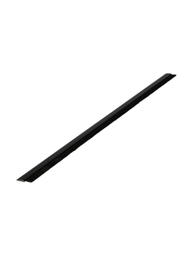 Mazaya - Aluminium and Brush Door Bottom for Commercial and Residential Use Black 120cm - Image 1