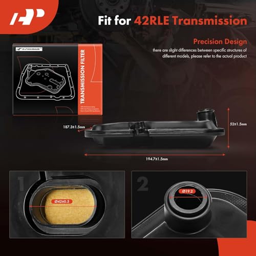 A-Premium Automatic Transmission Fluid Filter with Pan Gasket, Compatible with Ram 1500, Dakota & Jeep Grand Cherokee, Wrangler & Dodge Ram 1500, Charger, Challenger, Durango, Magnum & Chrysler 300 - Image 5