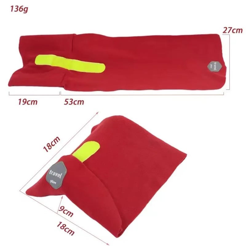 HMV MALL HMV MALL Neck Pillow for Travel Super Soft Washable Travel Pillow Lightweight Comfortable Sleeping Experience On Flight Head Rest Neck Pillow with Eye Mask Ear Bud Carrying Pouch  - Image 2