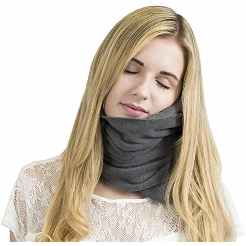 HMV MALL HMV MALL Neck Pillow for Travel Super Soft Washable Travel Pillow Lightweight Comfortable Sleeping Experience On Flight Head Rest Neck Pillow with Eye Mask Ear Bud Carrying Pouch  - Image 1