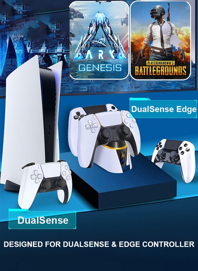 CubeG PS5 Controller Charger Station for PlayStation 5 Dualsense Controllers with LED Light Dual Stand Charger Dock, PS5 Controller Charging Station Accessories for PlayStation 5 Faceplates DualSense Edge - Image 4