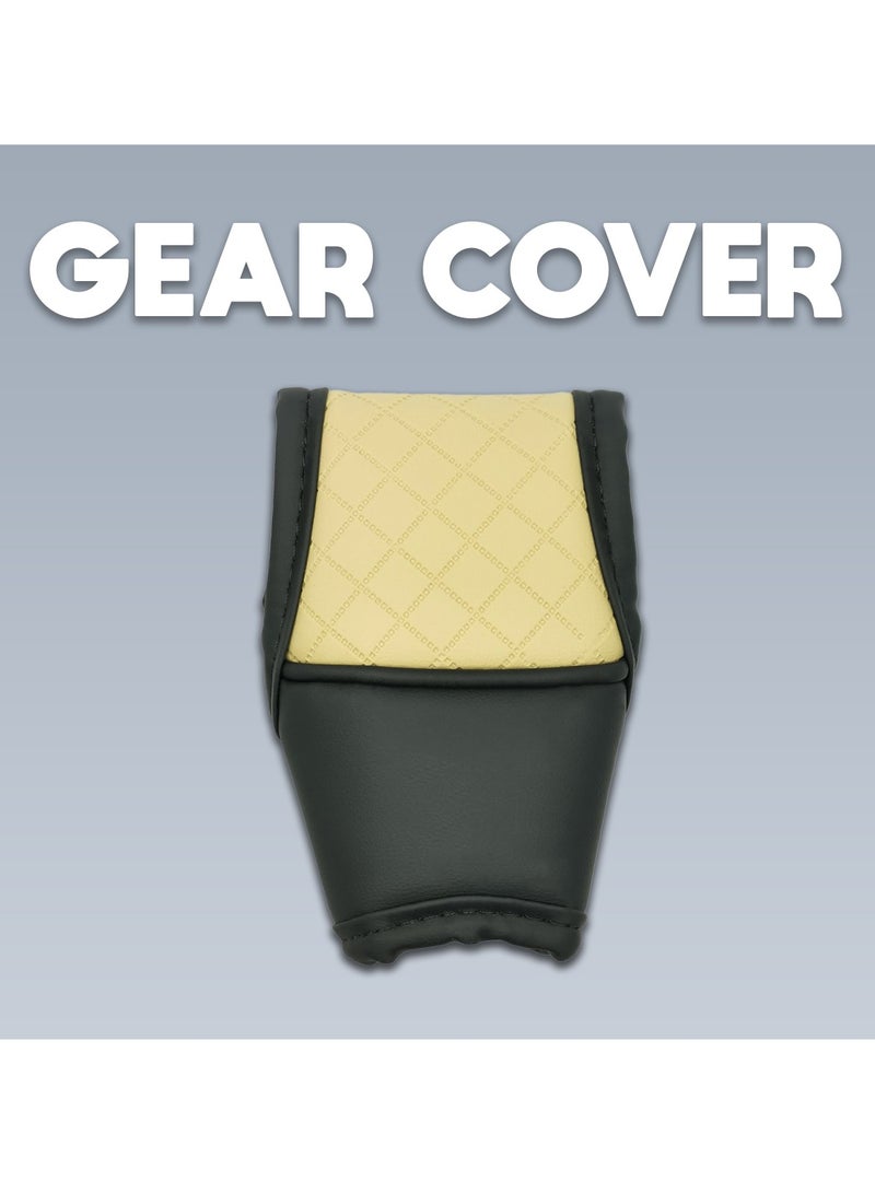 روكا غطاء مريح لمقبض تروس السيارة عالي الجودة من جلد البولي يوريثان غطاء مقبض ناقل الحركة للسيارة - Image 1