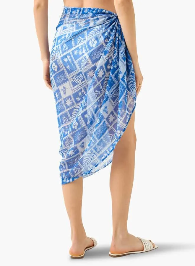 Splash FAV Leaf Print Sarong