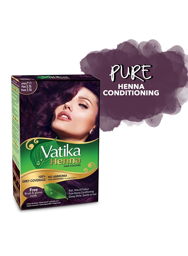 Dabur صبغة شعر الحناء 100% تغطية للشيب بدون أمونيا برقوق 60 جرام - Image 4