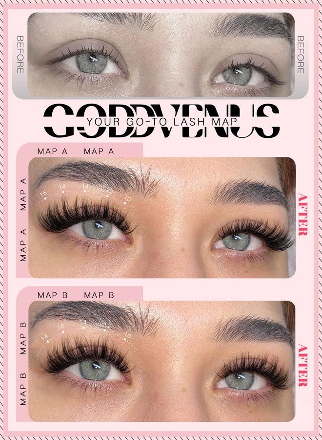 Goddvenus Fluffy Eye Lash Clusters Wispy Eyelash Clusters, D Curl Cluster Eyelash Extensions Natural Individual Lashes 120pcs, 10-16mm False Eyelashes for DIY Lash Extensions - Image 4