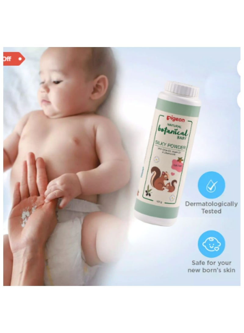pigeon Pigeon Natural Botanical Baby Silky Talc-Free Powder 125g - Image 4