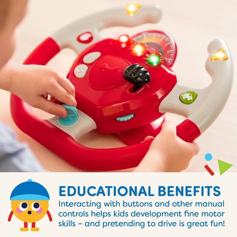 Battat â€“ Interactive Steering Wheel â€“ Portable Car Toy â€“ Kids Games & Songs â€“ Toddler Road Trip â€“ 2+ Years â€“ Geared to Steer - Image 5