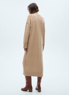 MANGO Knitted Dress With Ribbed Finishes  - Image 2