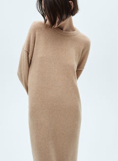 MANGO Knitted Dress With Ribbed Finishes  - Image 4