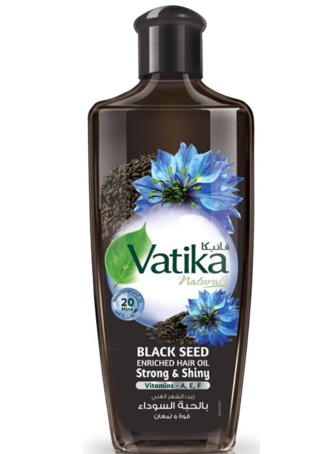 Vatika Naturals Enriched Hair Oil Strength & Shine Blackseed 200 ml - Image 1
