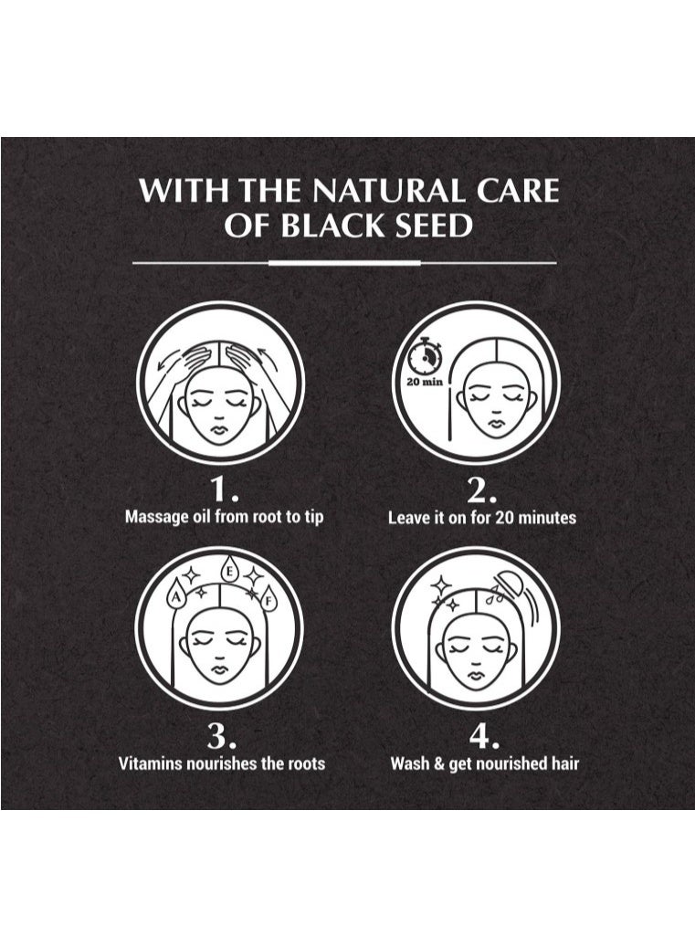 Vatika Naturals Enriched Hair Oil Strength & Shine Blackseed 200 ml - Image 3