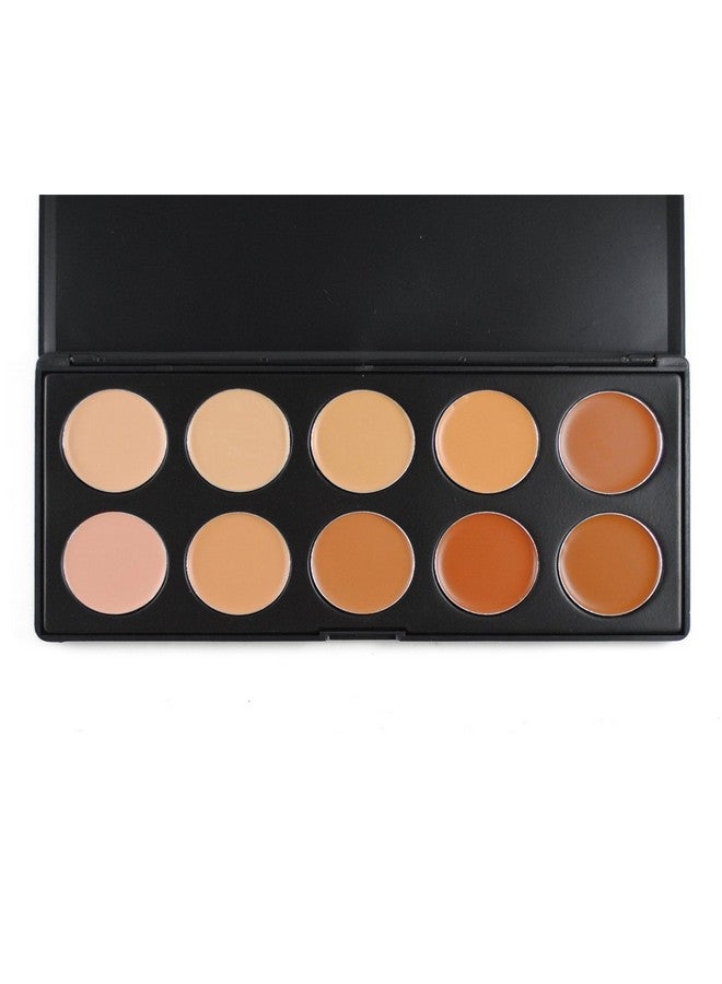 FantasyDay 10 Colors Cream Contour Face Concealer Palette Fantasyday Long Lasting Full Hydrating Coverage Conceals Corrects Foundation Camouflage Makeup Gift Set For Correcting Dark Circles Acne Blemish - Image 4