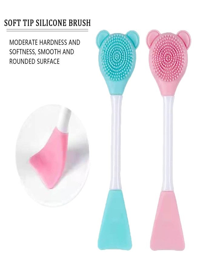UNMEPOINT Facial Cleansing Brush, 2 in 1 Silicone Face Mask Brush & Face Scrubber, For Exfoliating, Massaging, Remove Blackheads, Makeup Skincare Removal - Image 2