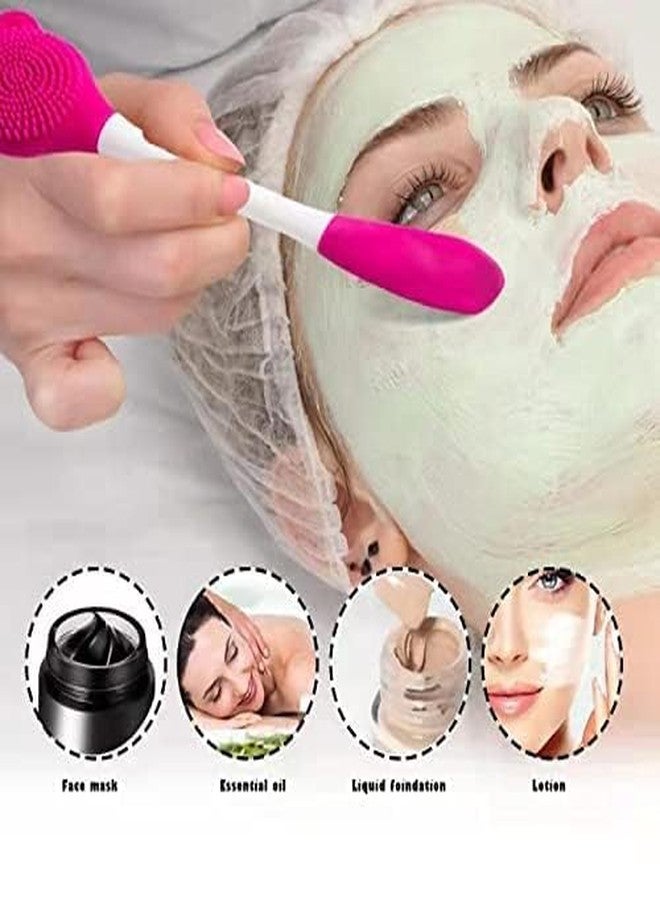 UNMEPOINT Facial Cleansing Brush, 2 in 1 Silicone Face Mask Brush & Face Scrubber, For Exfoliating, Massaging, Remove Blackheads, Makeup Skincare Removal - Image 5