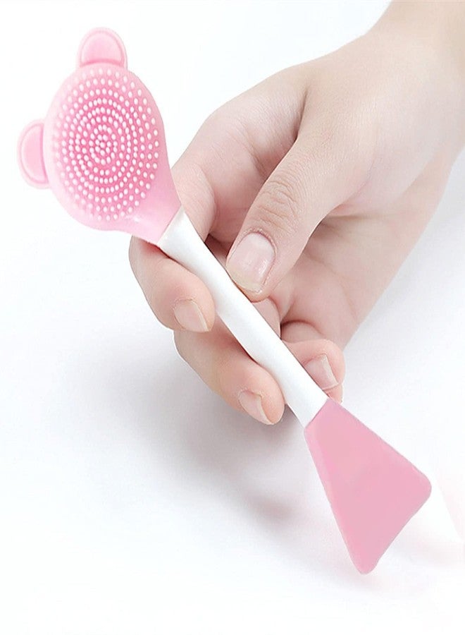 UNMEPOINT Facial Cleansing Brush, 2 in 1 Silicone Face Mask Brush & Face Scrubber, For Exfoliating, Massaging, Remove Blackheads, Makeup Skincare Removal - Image 3