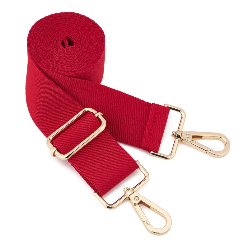 ZOOEASS Wide Shoulder Strap (Solid),Adjustable Replacement Belt Crossbody Canvas Bag Handbag (Red) - Image 5