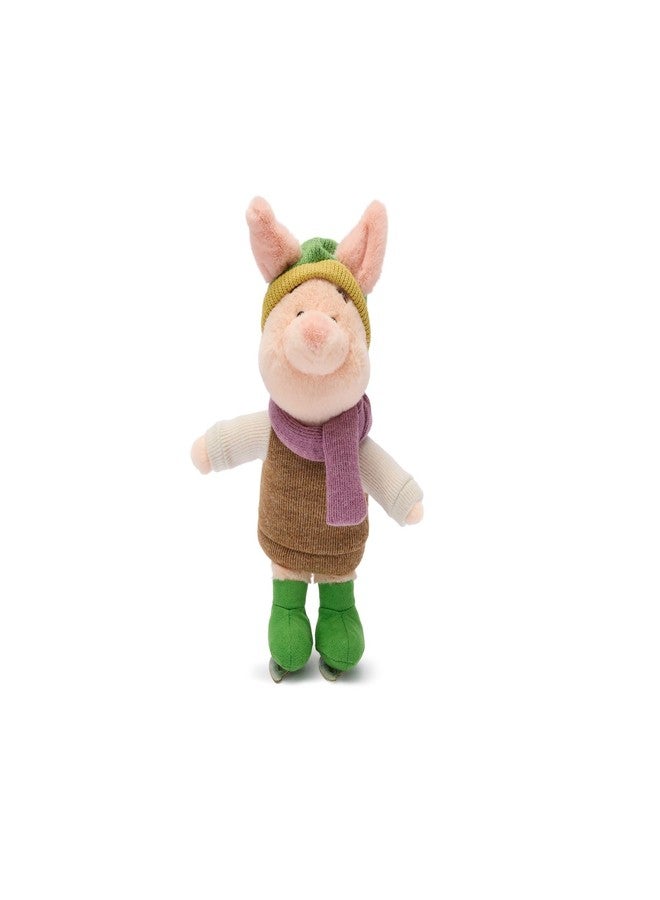 Disney Store Official Piglet Ice Skating Plush - Cute Stuffed Animal for Winter Fun - The Perfect Plushie Inspired by The Many Adventures of Winnie The Pooh - Image 1