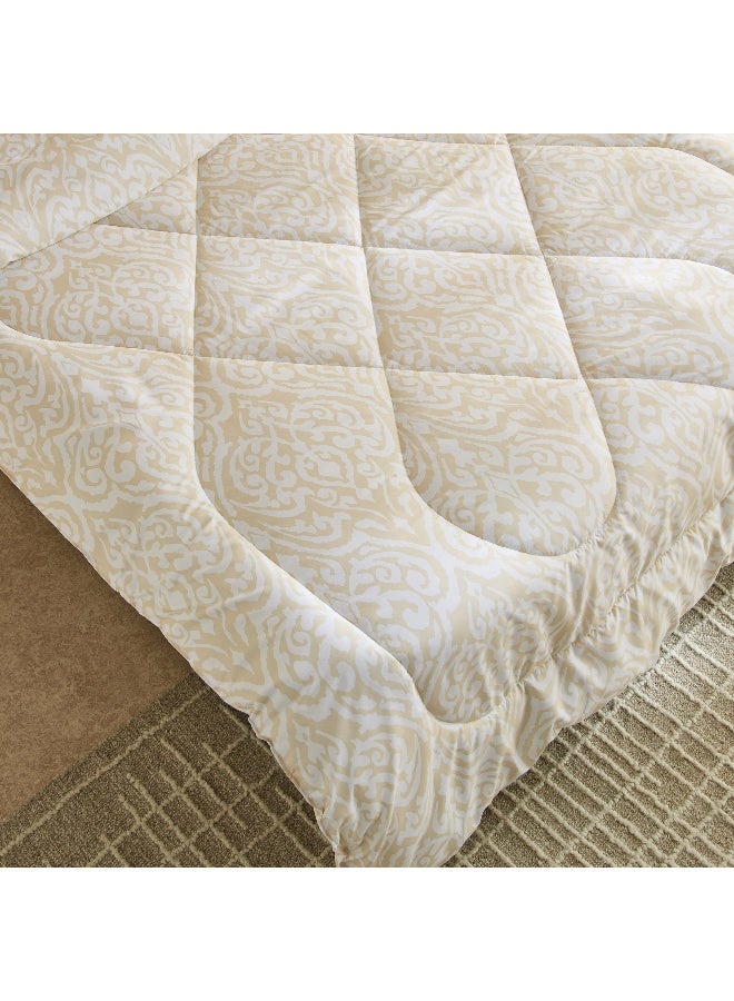 Home Box Microfibre Twin Comforter - Cream - Image 3