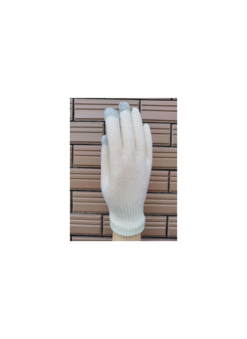 Loquat Solid Knit Gloves 