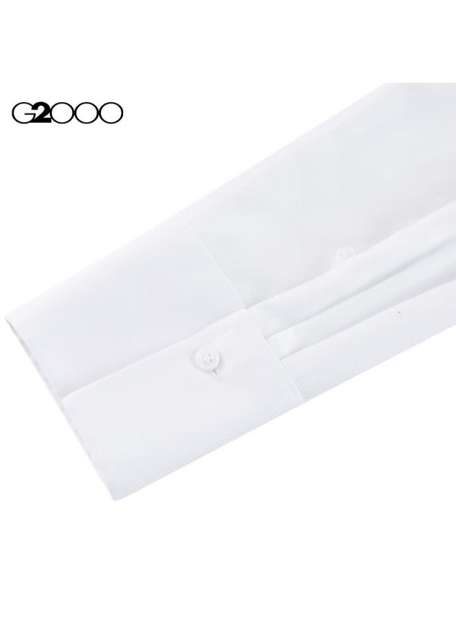 G2000 Women's Spring/summer Long Sleeve Shirt With Bow Tie/skin-friendly Cotton White 34 - Image 4