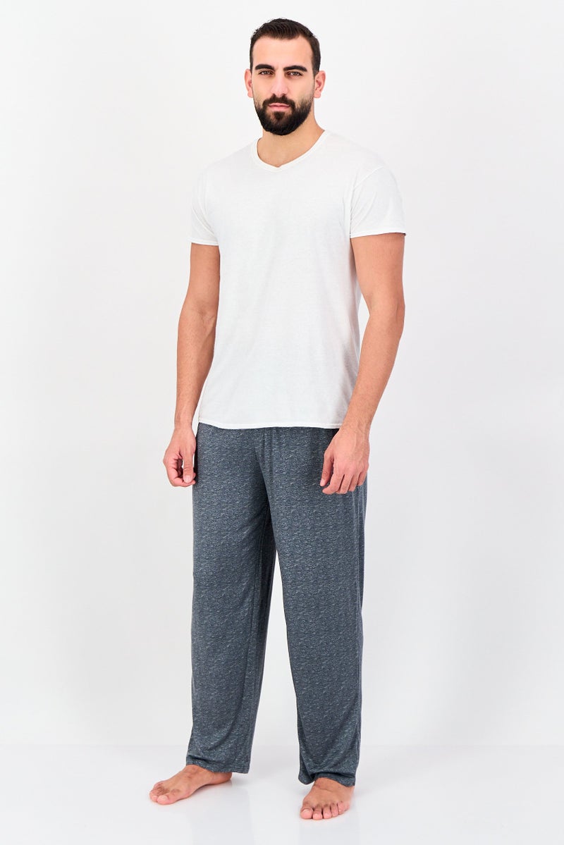 Frye Men Heather Pull On Sleepwear Pants, Heather Grey - Image 2