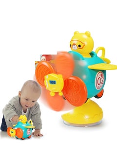 NIBEMINENT Baby Toys with Suction Cups for Infants Montessori Sensory Learning Car Spinner High Chair Cup Travel Toddler Activities Gifts  - Image 1
