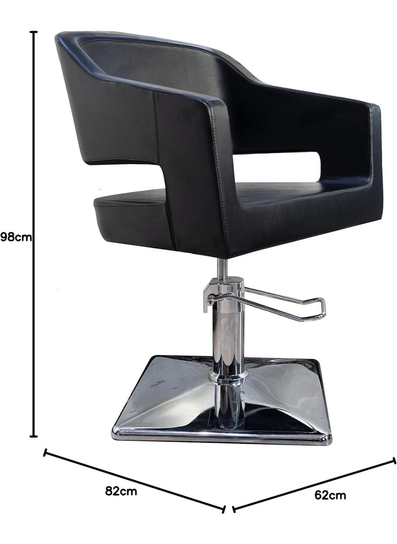 Meishida MEISHIDA Vintage Salon Chair: 360-Degree Hydraulic Rolling Barber Chair, Ideal for Barbershops, Hair Salons, and Spa Use  - Image 4
