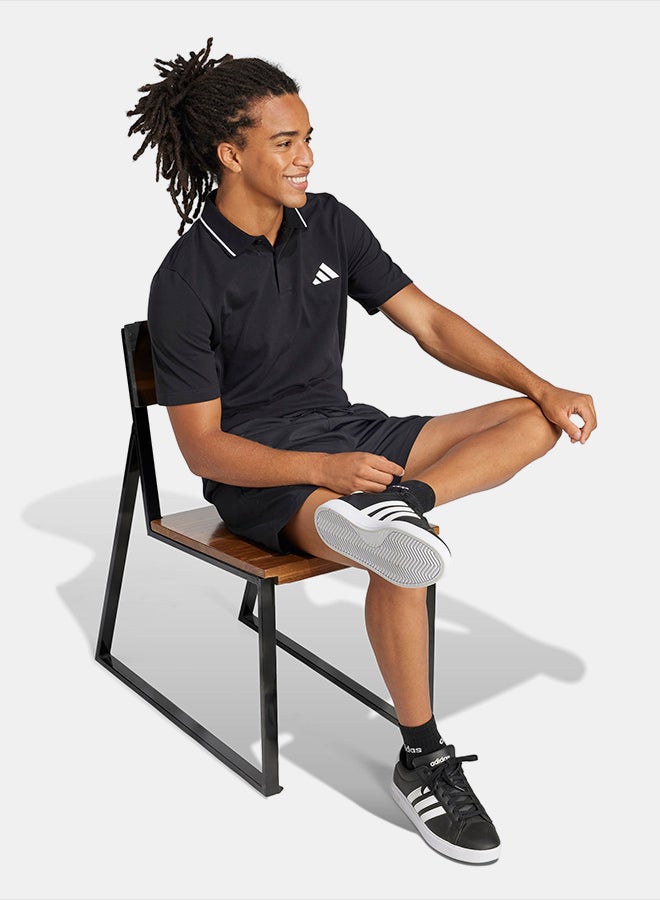 Adidas Essentials Small Logo Piqué Polo Shirt - Image 3