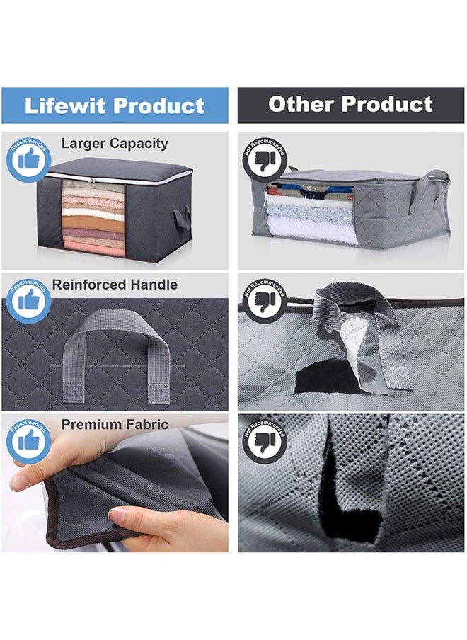 Foldable 3-Pack Storage Bag Large Capacity Clothes Organizer Set with Reinforced Handle Thick Fabric for Store Quilt - pzsku/Z0EF2B145AEE84D1127D2Z/45/_/1734158797/adca82b9-b2b8-435a-aa24-41bdc8ea3691