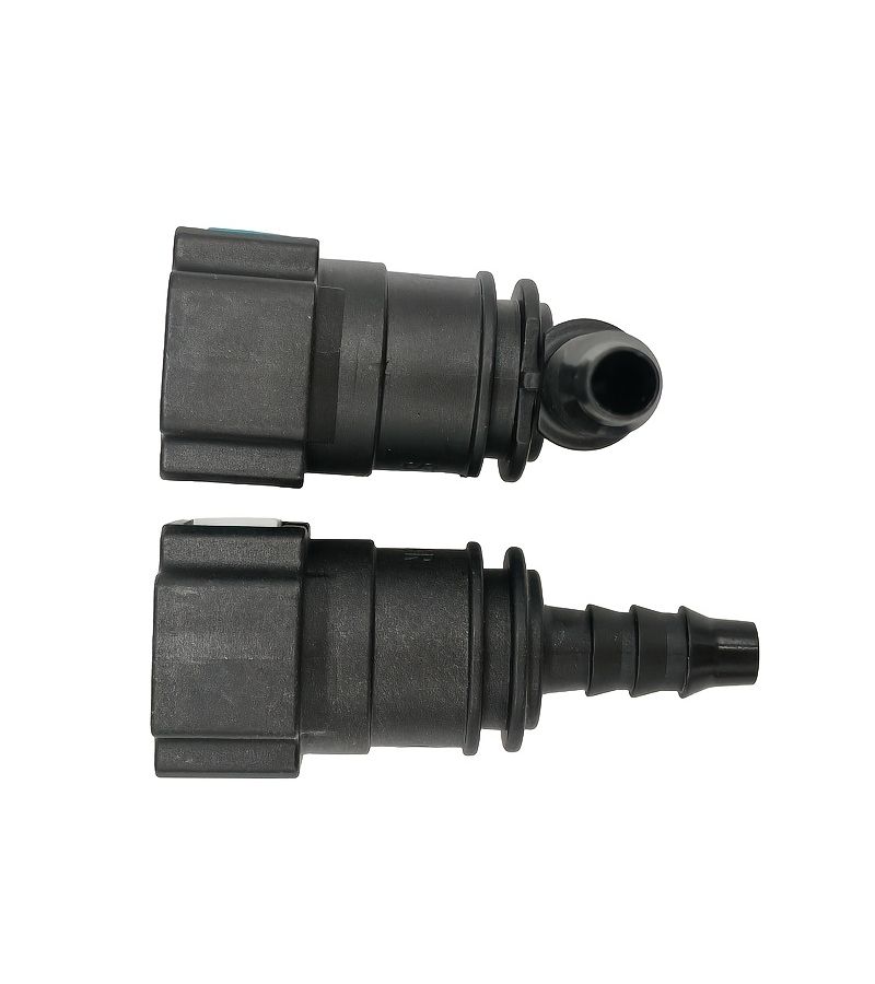 9.89mm Fuel Pipe Quick Connector With Double Snap Clips 90 Degree For Nylon Tube 6mm Inner Diameter Gasoline Diesel Fuel Systems 1 Piece - Image 3