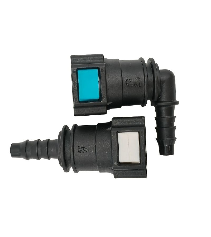 9.89mm Fuel Pipe Quick Connector With Double Snap Clips 90 Degree For Nylon Tube 6mm Inner Diameter Gasoline Diesel Fuel Systems 1 Piece - Image 4