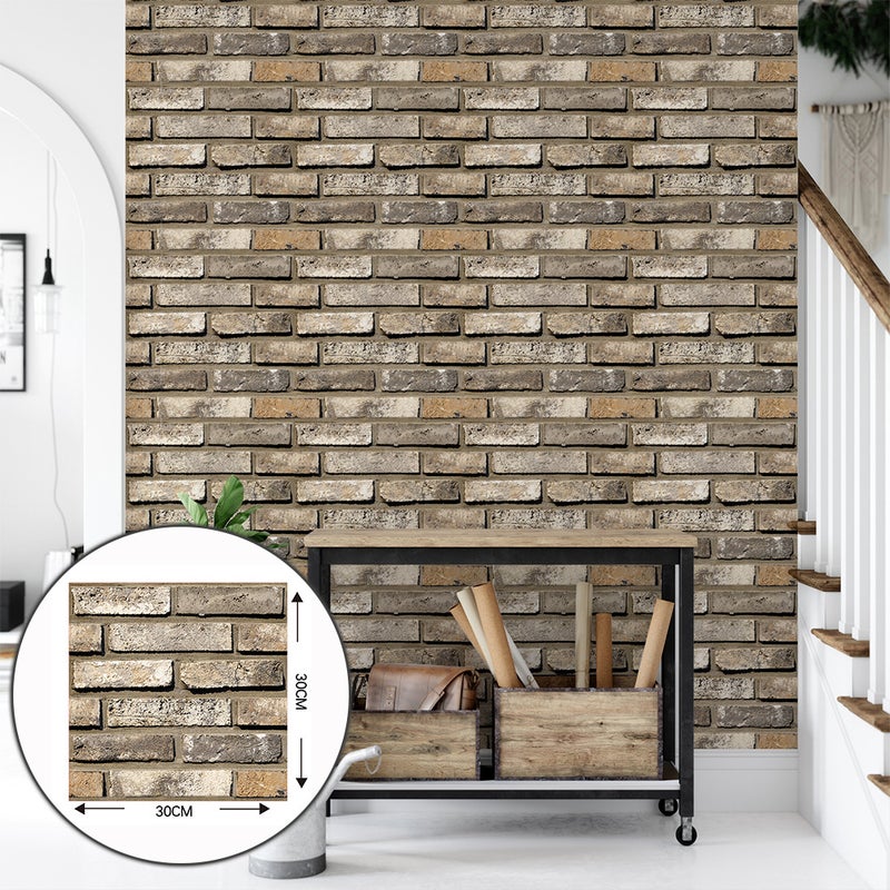 3D Self-Adhesive Wall Stickers Three-Dimensional Pvc Waterproof Thickened Renovation Background Decoration Simulation Exclusive - Image 1