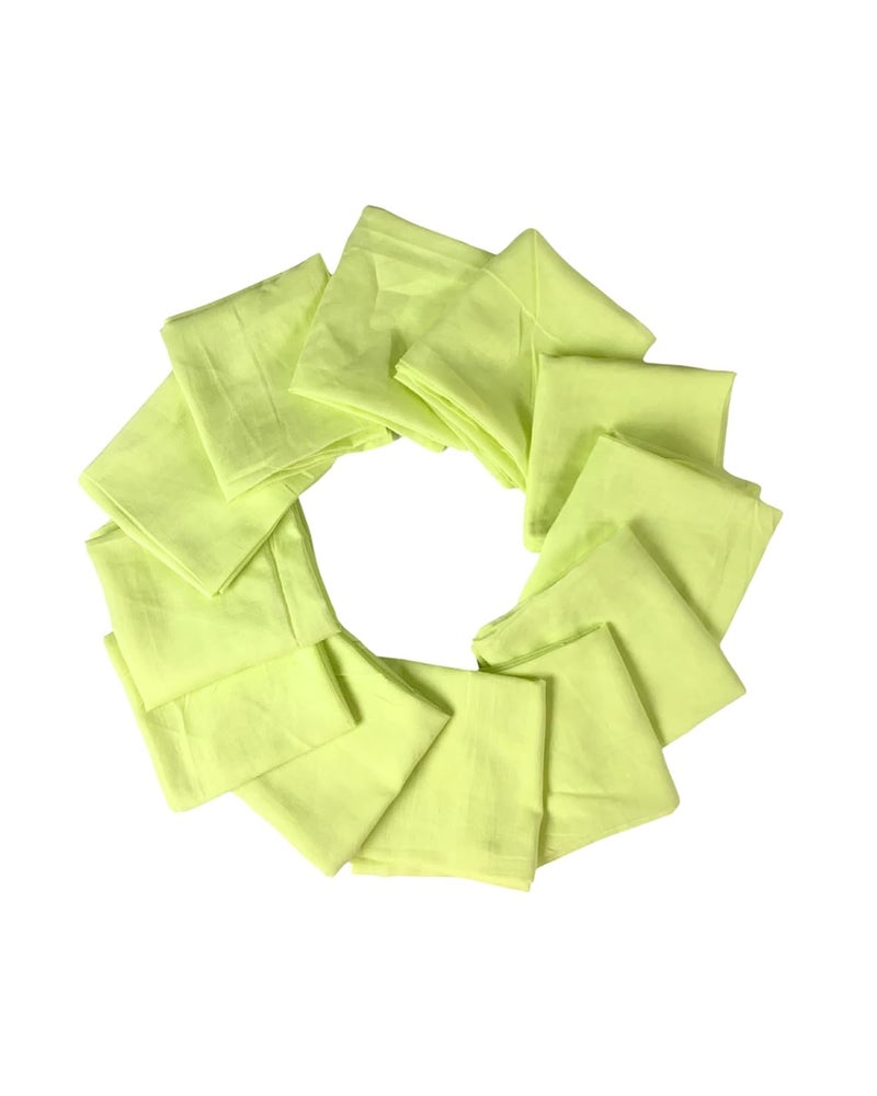 Pride Apparel Voile TowelFace Towel Kitchen Towel Handkercheif Multipurpose Towel 50 cm 50 cm Radium Combo Pack of 12 - Image 1
