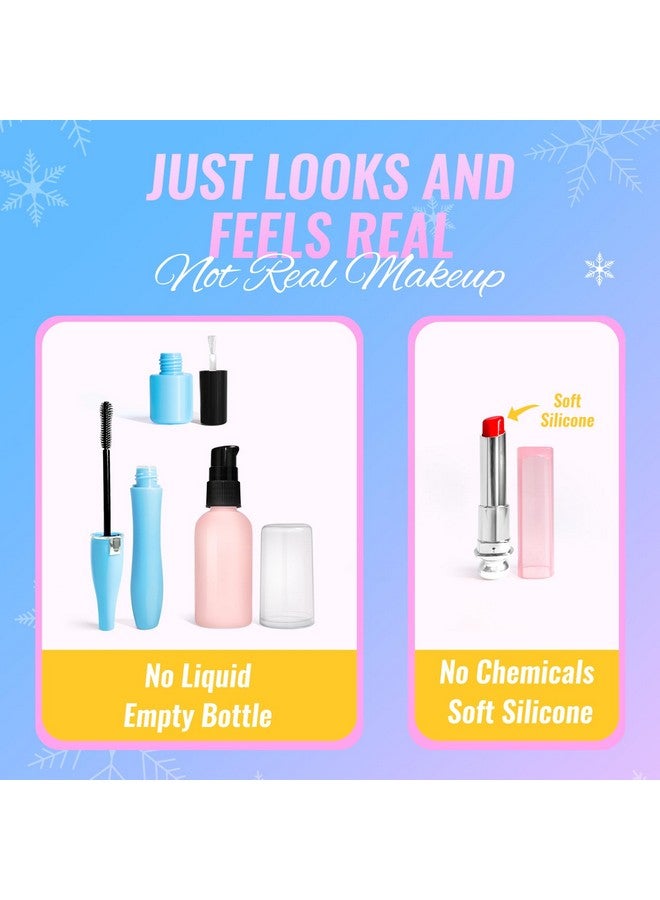 إنوتشير مجموعة مكياج INNOCHEER للأطفال الصغار، مكياج وهمي للفتيات الصغيرات، مجموعة مكياج Frozen للبنات، هدايا عيد ميلاد وعيد ميلاد الأميرة، ألعاب للبنات الصغيرات من سن 3 و4 و5 و6 و7 و8 سنوات (ليس مكياجًا حقيقيًا) - Image 3