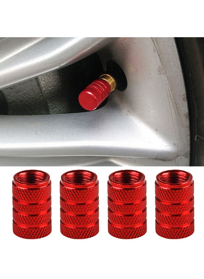 NIBEMINENT 4-Piece Aluminum Alloy Car Tire Air Pressure Valve Stem Cap  - Image 2