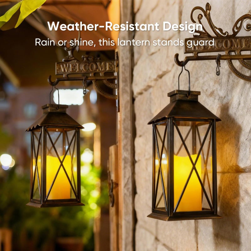 5plots 3" X 5" Outdoor Waterproof Candles, Battery Operated Led Flameless Candles with 10-Key Remote & Timer for Indoor Home Lantern Holiday Decor, Set of 2 - Image 5