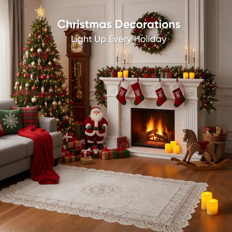 5plots 3" X 5" Outdoor Waterproof Candles, Battery Operated Led Flameless Candles with 10-Key Remote & Timer for Indoor Home Lantern Holiday Decor, Set of 2 - Image 3