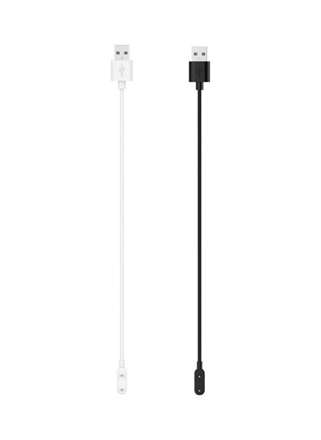 Generic 2-Piece Charging Cable for Huawei Watch Fit / Watch mini / Huawei Band 6 / Huawei Band 7 / HONOR Band 6 / Honor Watch ES Black/White  - Image 5