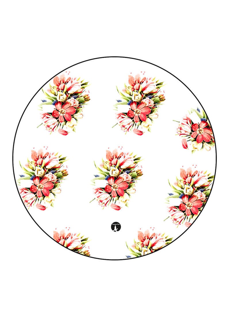 RKN Flowers Printed Mouse Pad  Multicolour