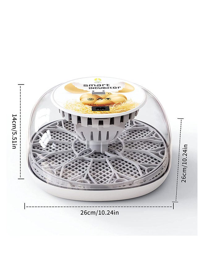 Generic - 12 Egg Automatic Egg Incubator Digital Hatching Eggs with Fully Automatic Turner, Poultry Hatching Machine with Humidity Control for Chicken Quail Duck Goose Pigeon Birds Eggs - Image 1